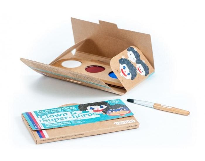 NAMAKI Kit Maquillage bio 3 Couleurs - Clown et Super-h�ro - D�s 3 ans (2)