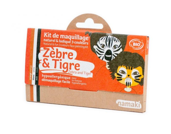 NAMAKI Kit maquillage bio 3 couleurs - Zbre et Tigre (2)