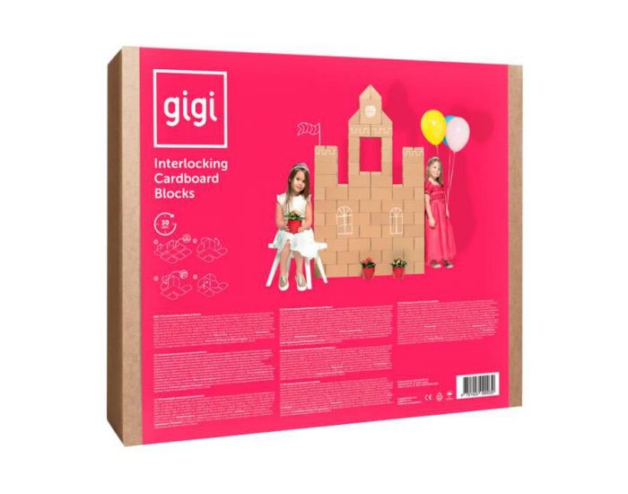 GIGI - 60 Blocs de Construction XL  en Carton Recycl� - D�s 3 ans (1)