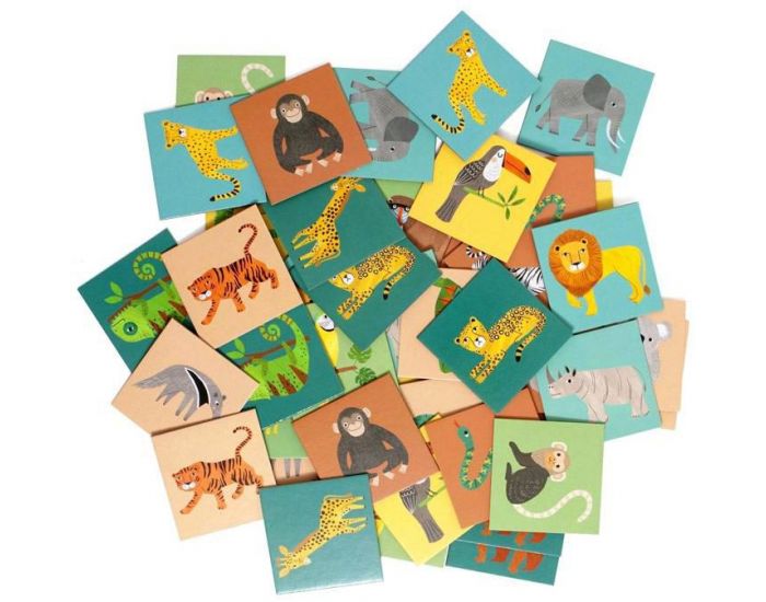 PETIT MONKEY Jeu de Memory Jungle - Ds 3 ans (1)