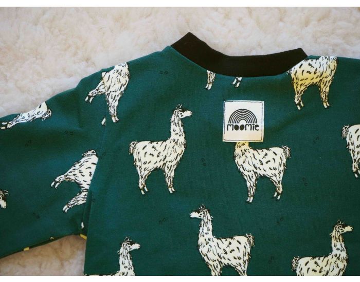 MOOMIE T-shirt Bb - Lamas Bleu (2)