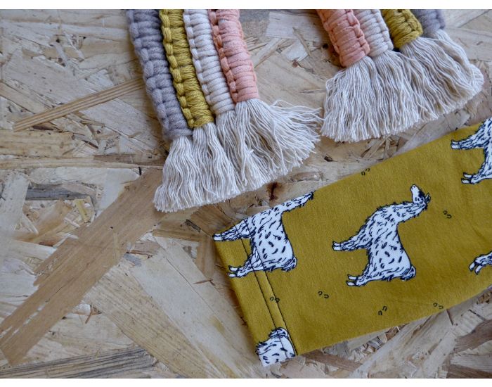 MOOMIE Tshirt Bb Lamas Moutarde (4)