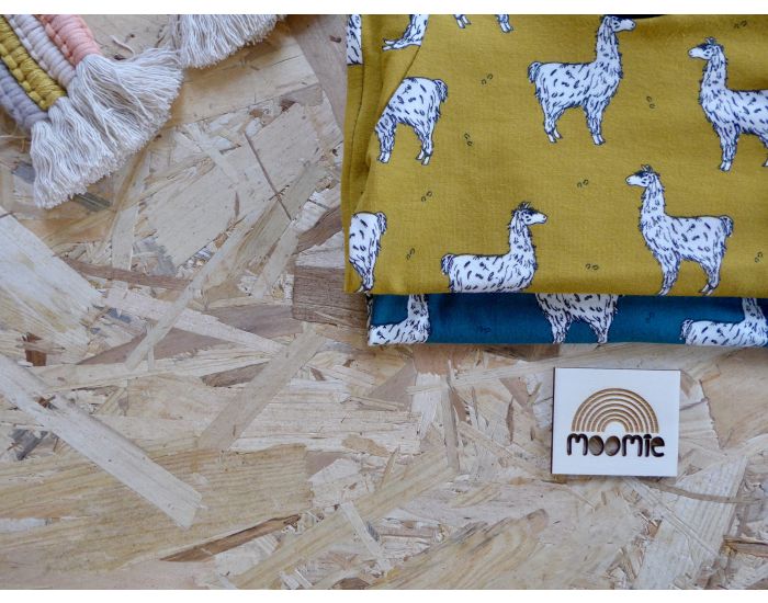 MOOMIE Tshirt Bb Lamas Moutarde (5)