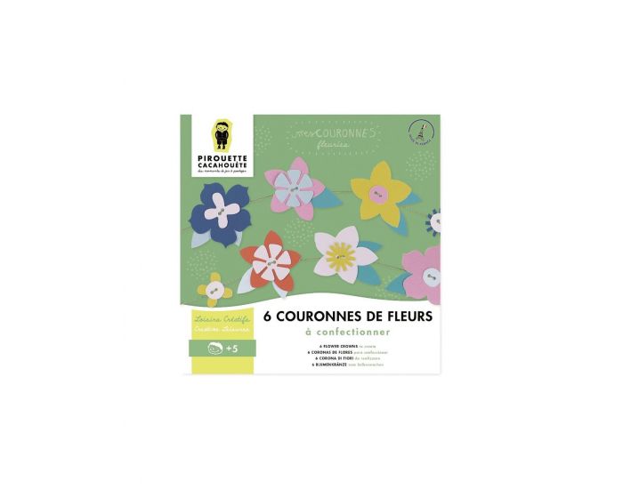 PIROUETTE CACAHOUETE Kit Cratif Couronnes de Fleurs - Ds 5 ans (12)