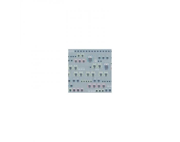 LES DRAPS DE MONIQUE Drap Housse Bio - Hiboux (1)