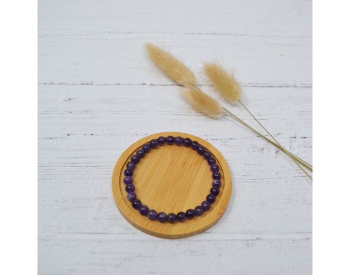 IRREVERSIBLE Bracelet Papa / Maman - Pierres naturelles : Amethyste (1)