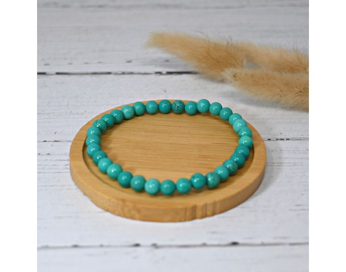 IRREVERSIBLE Bracelet Papa / Maman - Pierres naturelles : Turquoise Bleue (2)