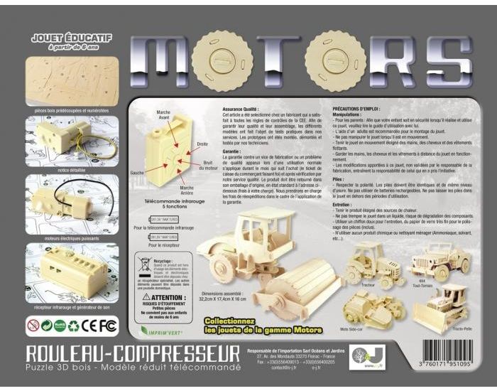 ROBOTIME Maquette Rouleau-Compresseur Radiocommand� - D�s 6 ans (1)