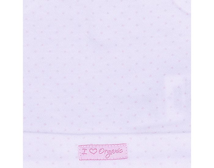 SEVIRA KIDS Bonnet  Nud en Coton Biologique - Dreams Rose - Pois (3)