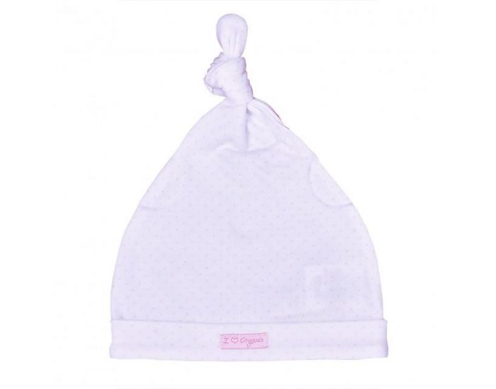 SEVIRA KIDS Bonnet  Nud en Coton Biologique - Dreams Rose - Pois (5)