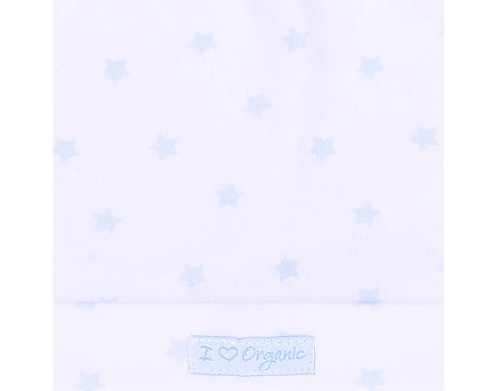 SEVIRA KIDS Bonnet  Noeud en Coton Biologique - Dreams Bleu - Etoiles (3)