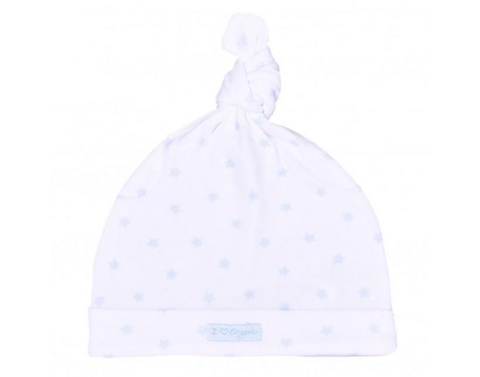 SEVIRA KIDS Bonnet  Noeud en Coton Biologique - Dreams Bleu - Etoiles (5)