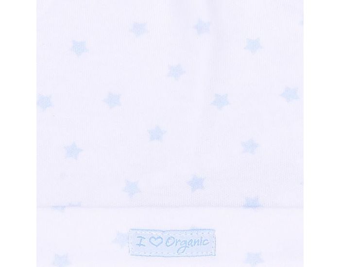 SEVIRA KIDS Bonnet  Noeud en Coton Biologique - Dreams Bleu - Etoiles (6)