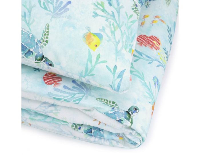 SEVIRA KIDS Couette 135x100 cm et Oreiller Enfant 2 en 1 Prt  Dormir - Ocan (2)