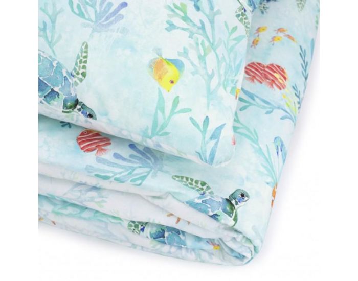 SEVIRA KIDS Couette 135x100 cm et Oreiller Enfant 2 en 1 Prt  Dormir - Ocan (8)