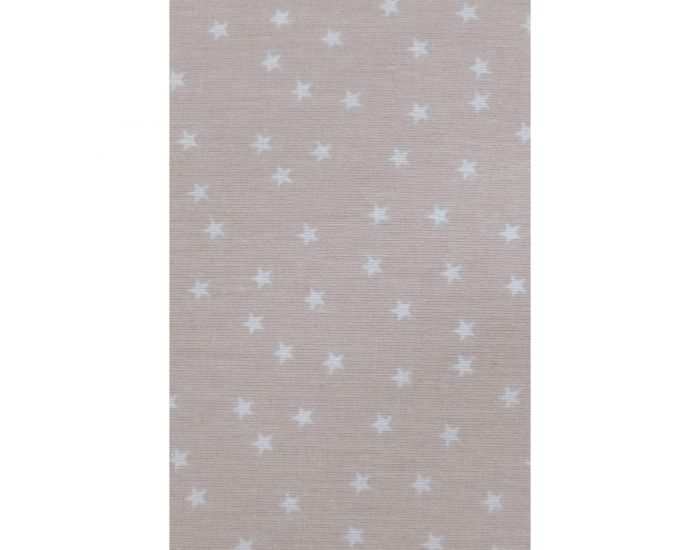 KADOLIS Drap Housse Enfant en Coton Bio - Etoile Beige (3)