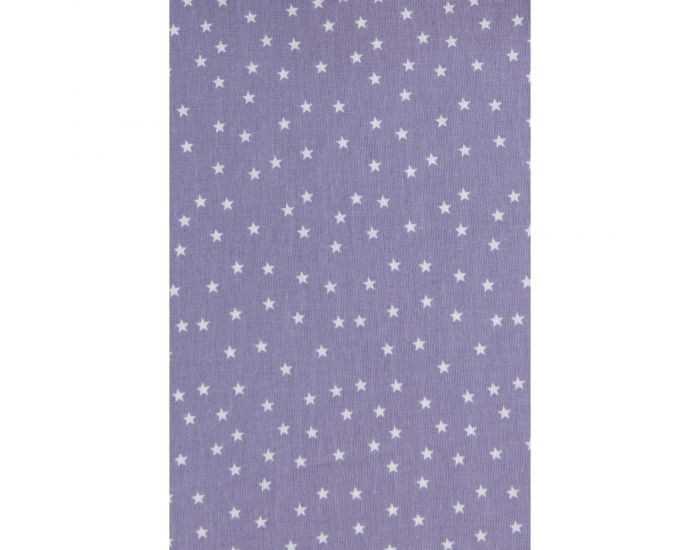 KADOLIS Drap housse Bb en Coton Bio - Etoiles Lilas (2)