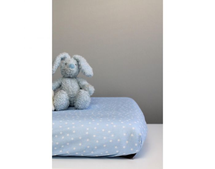 KADOLIS Drap housse Bb en Coton Bio - Etoiles Rose (15)