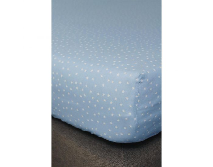 KADOLIS Drap housse Bb en Coton Bio - Etoiles Rose (16)