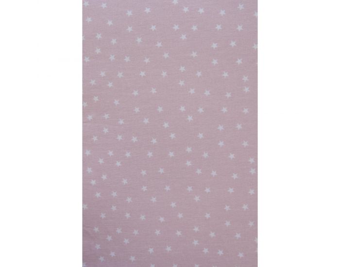 KADOLIS Drap housse Bb en Coton Bio - Etoiles Rose (8)
