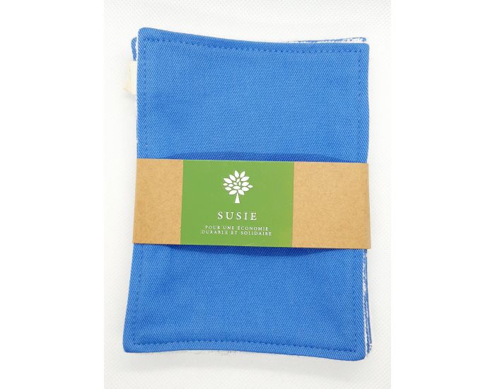 SUSIE Lot de 5 Lingettes unies 100 % coton bio 11 x 15 cm (6)
