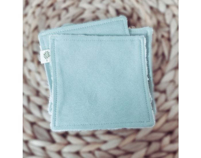 SUSIE Lot de 5 Lingettes Unies 100 % Coton Bio 11 x 11 cm (2)