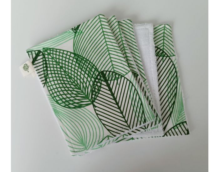 SUSIE Lot de 5 Lingettes imprimes 100 % coton bio 11 x 15 cm (13)