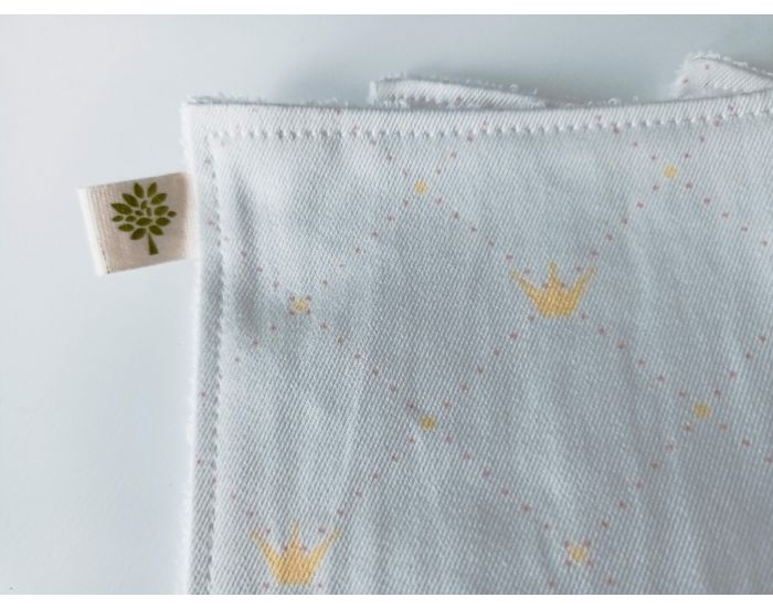 SUSIE Lot de 5 Lingettes imprimes 100 % coton bio 11 x 15 cm (17)