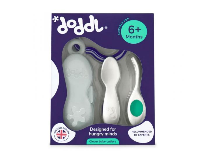 DODDL Set de voyage 2 couverts ergonomiques pour bb Verts - Ds 6 mois (4)