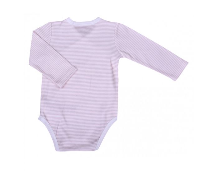 BEBESEO Body Ray Kimono Manches Longues Rose (1)