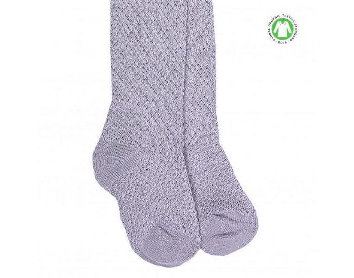 SEVIRA KIDS Collants Bb Mixte en Coton Biologique - Gris clair (5)