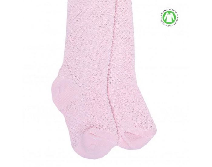 SEVIRA KIDS Collants bb mixte en coton biologique Rose ple (1)