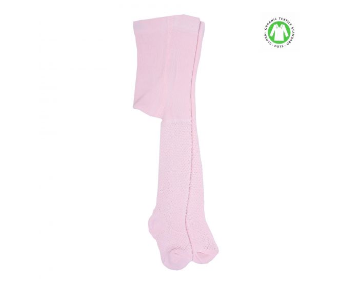 SEVIRA KIDS Collants bb mixte en coton biologique Rose ple (3)