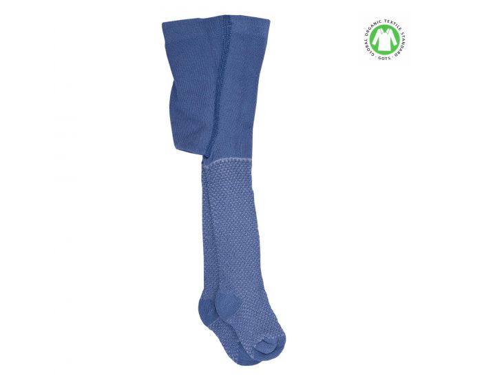 SEVIRA KIDS Collants Bb Mixte en Coton Biologique - Bleu Indigo (3)