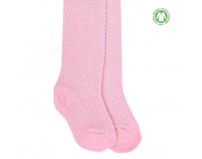 SEVIRA KIDS Collants Bb en Coton Biologique - Rose Bonbon (5)