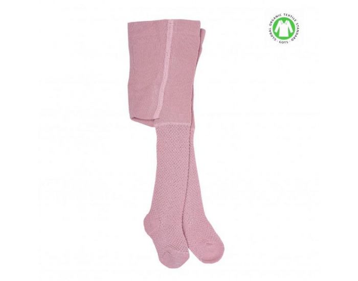 SEVIRA KIDS Collants Bb en Coton Biologique - Vieux Rose (5)