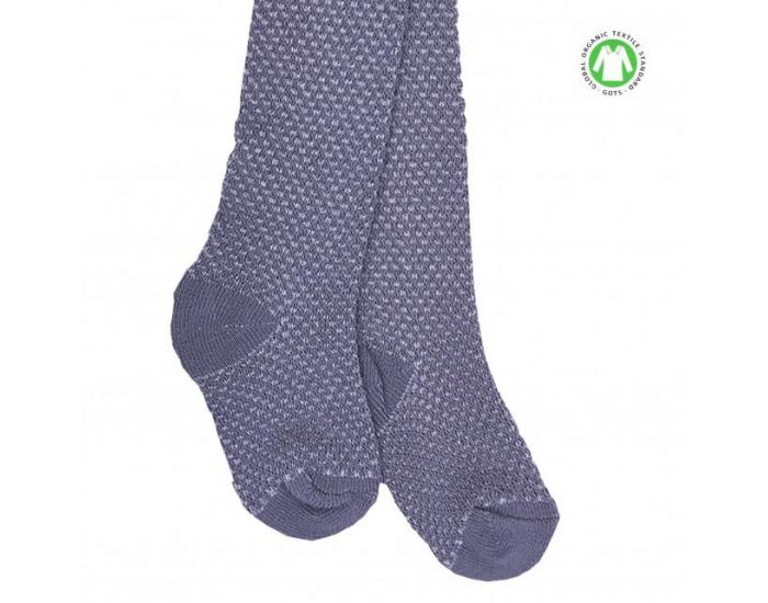 SEVIRA KIDS Collants Bb Mixte en Coton Biologique - Gris (5)