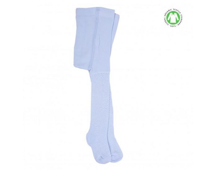 SEVIRA KIDS Collants bb Mixte en Coton Biologique - Bleu Ciel (4)