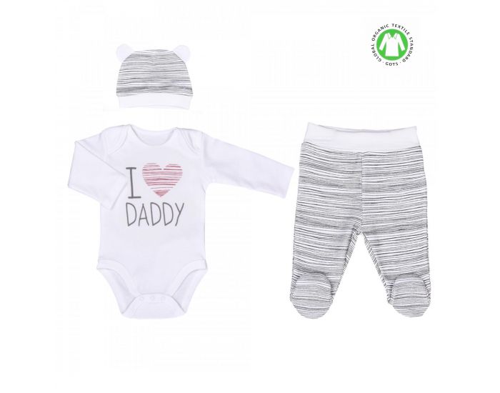 SEVIRA KIDS Ensemble Vtements Bb 3 pices - I love Daddy (6)