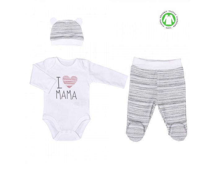 SEVIRA KIDS Ensemble Vtements Bb 3 pices - I love Mama (6)