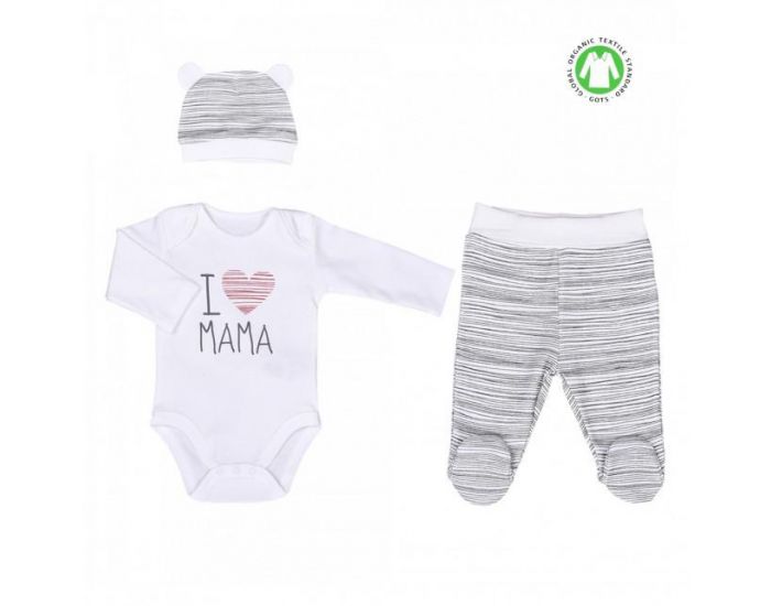 SEVIRA KIDS Ensemble Vtements Bb 3 pices - I love Mama (7)