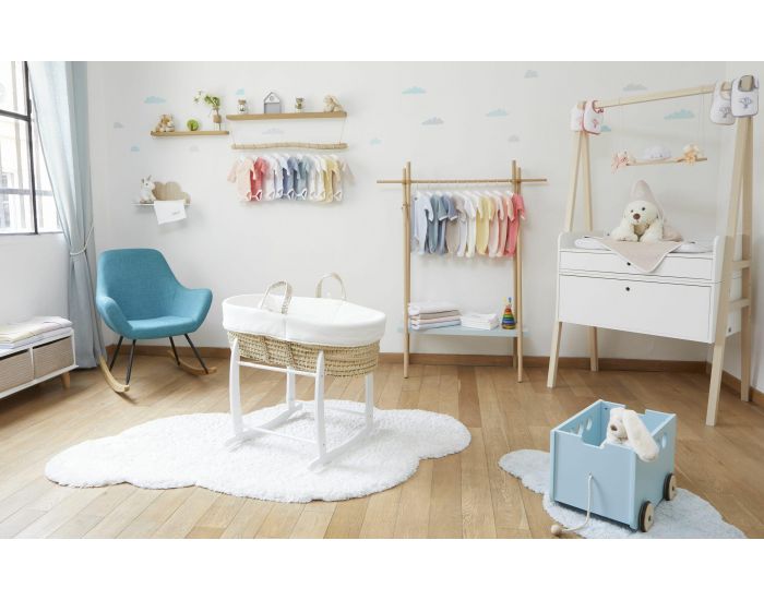  PREMIERS MOMENTS - Drap Housse & Al�se (2 en 1) pour Couffin 78 x 29cm (1)