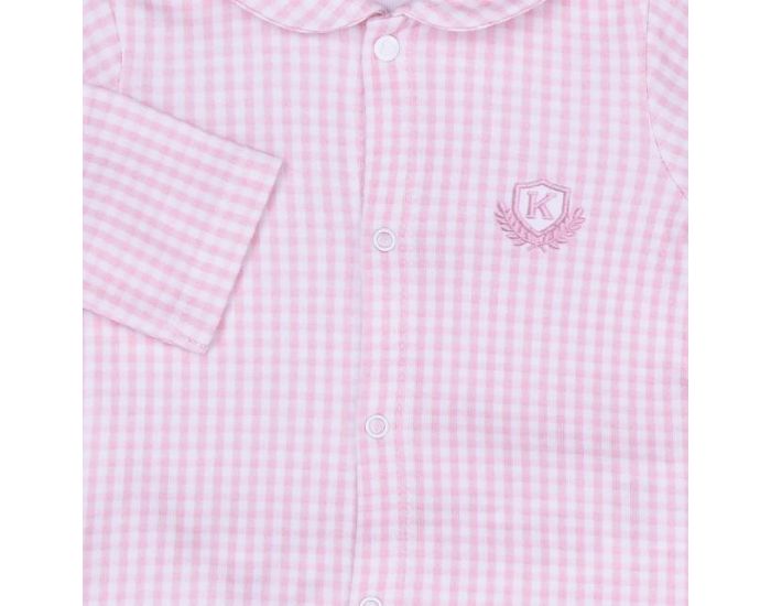 SEVIRA KIDS Ensemble Vtements Bb - Pyjama 2 Pices - Vichy Karl Rose (7)