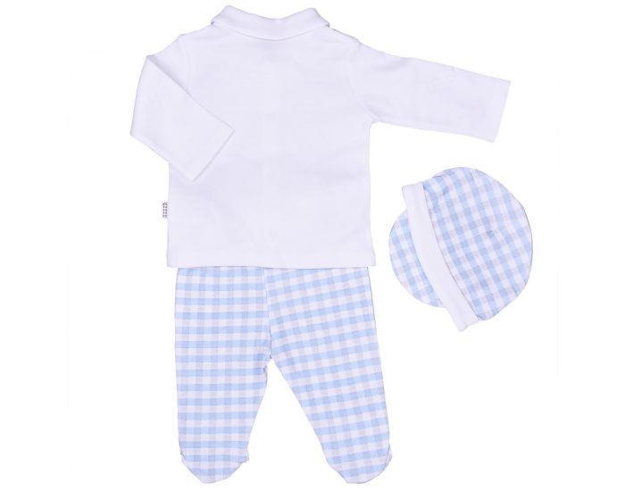 SEVIRA KIDS Ensemble vtements Bb 3 pices - Vichy (1)