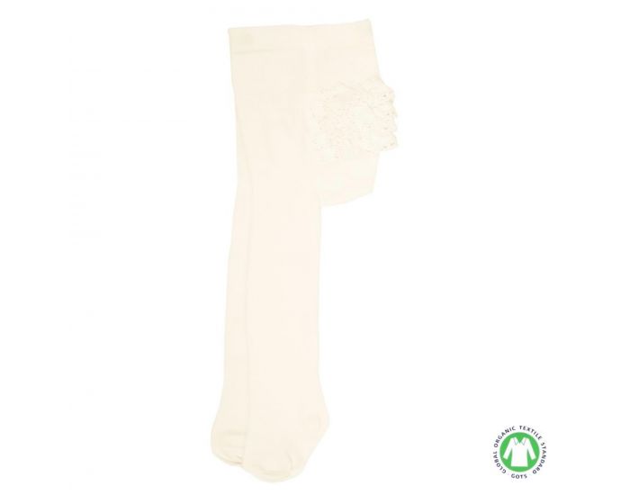 SEVIRA KIDS Collants bb en coton biologique avec dentelle en crochet (4)