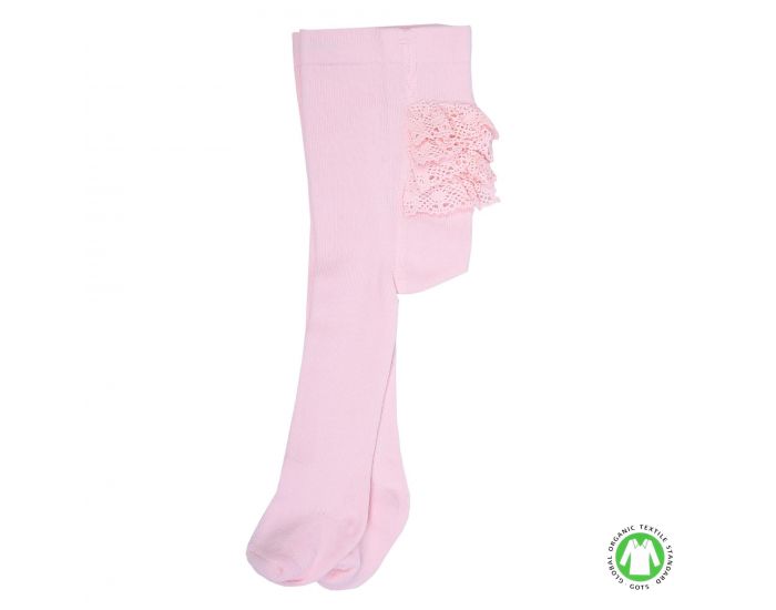 SEVIRA KIDS Collants bb en coton biologique avec dentelle en crochet (5)