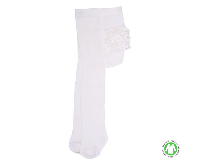 SEVIRA KIDS Collants bb en coton biologique avec dentelle en crochet (6)