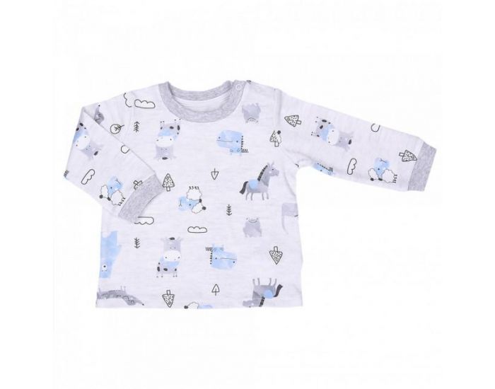 SEVIRA KIDS Ensemble vtements Bb - Pyjama coton bio 2 pices - Animaux (8)