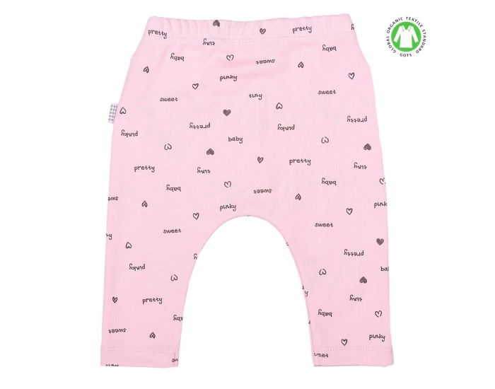SEVIRA KIDS Pantalon legging bb en coton biologique Pretty (3)
