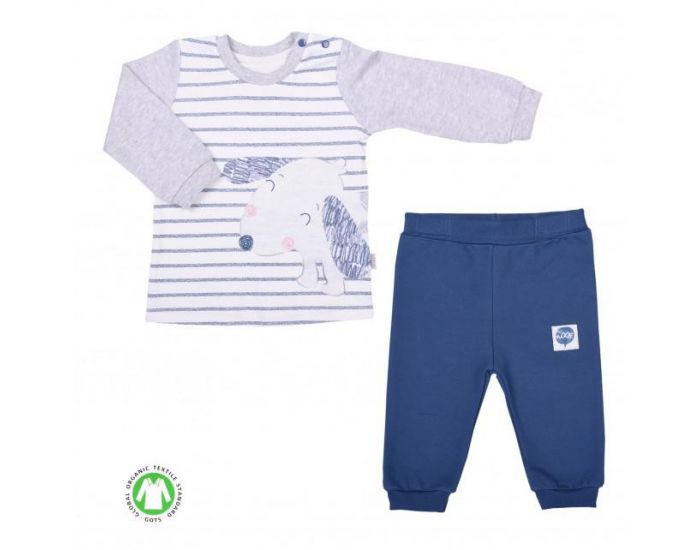 SEVIRA KIDS Ensemble Vtements Bb - Pyjama Coton Bio 2 pices - Chien (6)